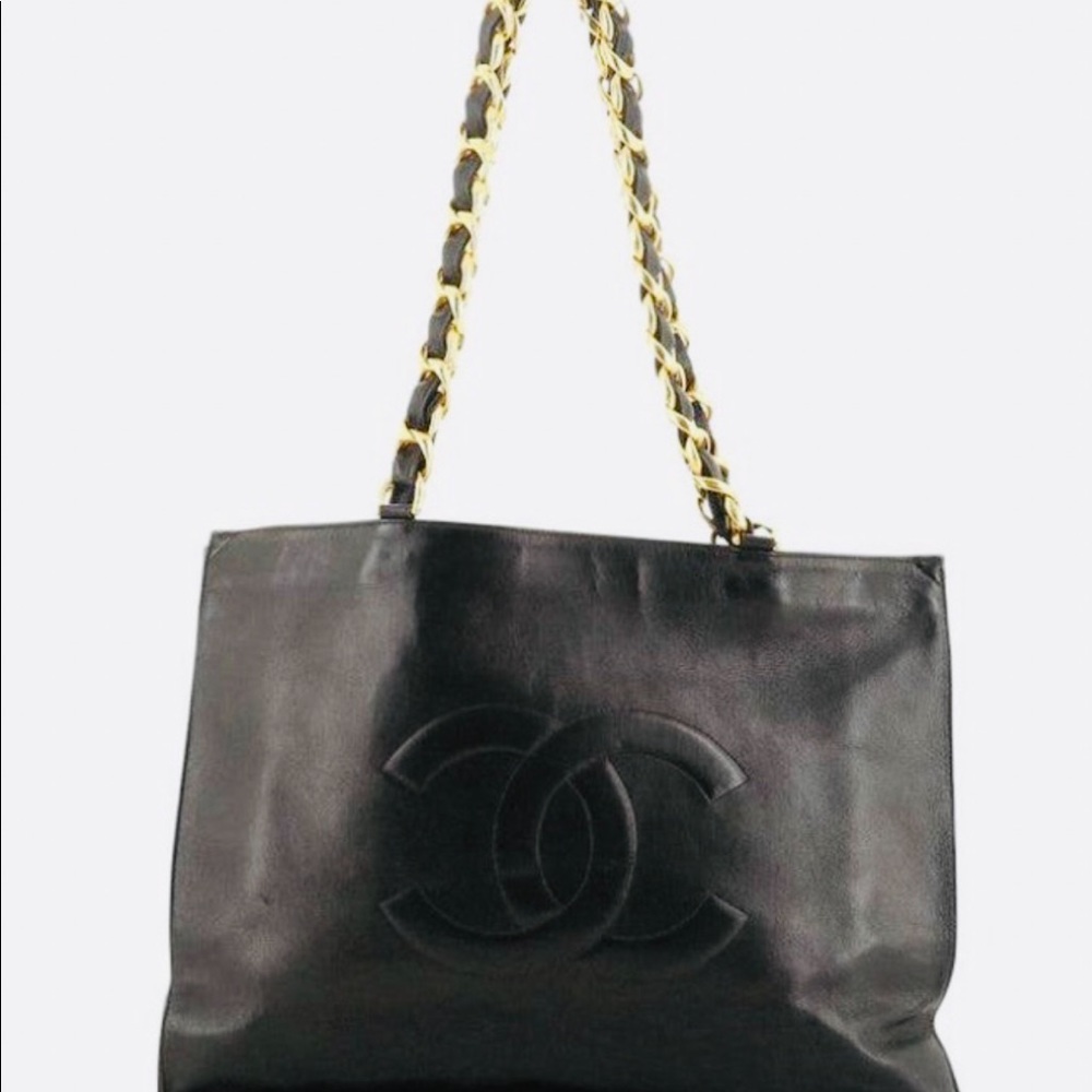 Chanel Vintage XL Lambskin Tote